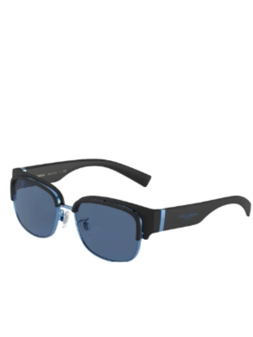 Dolce Gabbana Mens Sunglasses Square DG6137 Matte Black/Blue Brand New Original